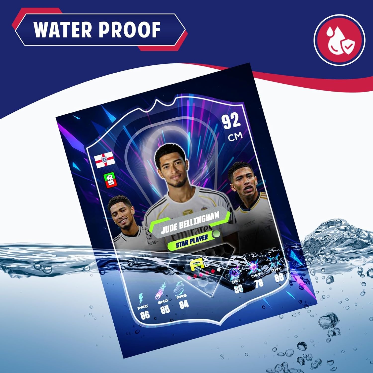 Soccer Trading Cards 2025–2026 | 50 Playing Cards Collection | Look for 10 Ultra Rare & 2 Golden Edition Cards | Random Premium Soccer Cards | Value Pack