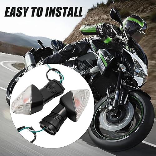 Miniatura 6 de Luces indicadoras de señal de giro delanteras y traseras para motocicleta reemplazan a KAWASAKI ZX-6RR KLE500 KLE 650 KLR650 - Transparente