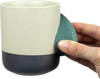 YY Vertical Climbing Mug Evo, for Rock Climbers and Boulderers, Indoor Bouldering Grip Cup, Unique Gift, Blue