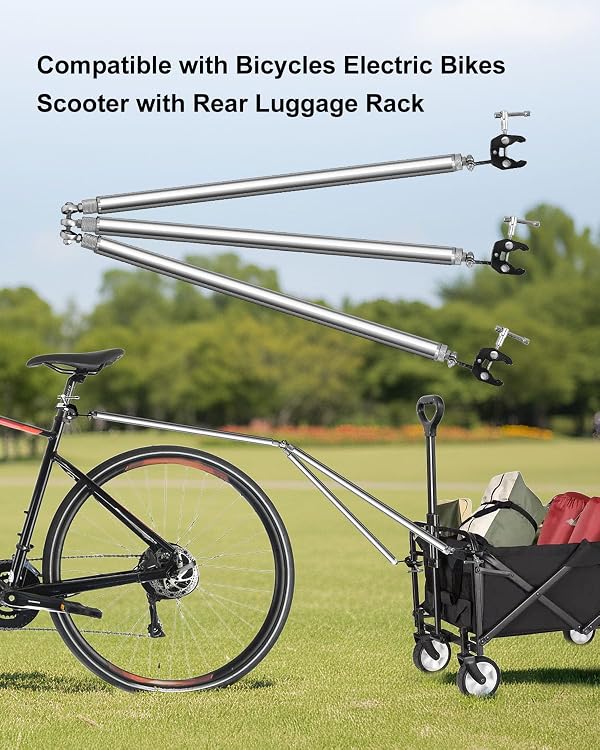 Bike Trailer Hitch Connector Compatible with Bicycles, Folding Tow Adapter by GRSVDF - Used condition - Image 2