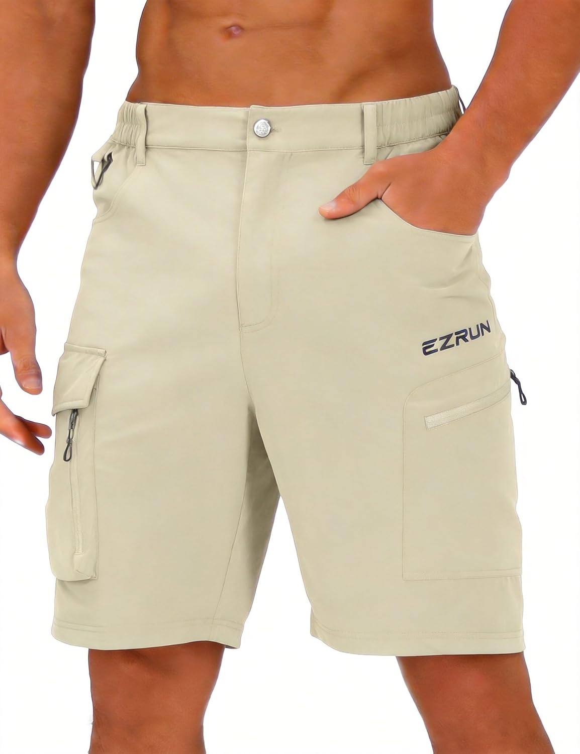 EZRUN Men's Hiking Cargo Shorts Quick Dry Golf Outdoor Work Tactical Shorts with Multi Pocket for Fishing Travel