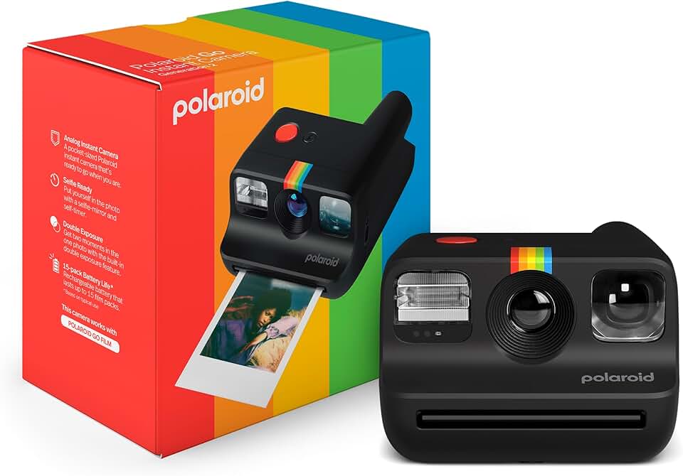 Polaroid Go Generation 2 – Mini Câmera Instantânea – Preta (9096) – Compatível apenas com Go Film