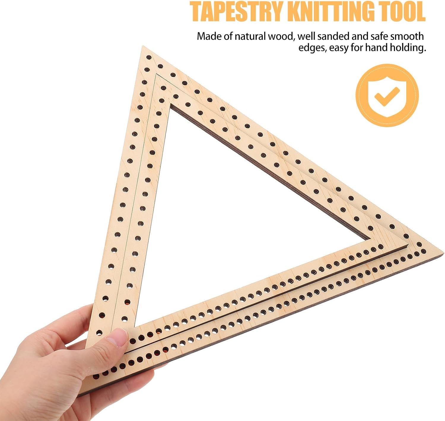 VICASKY Knitting Loom Wooden Loom Handcraft 4 Pcs Triangle Weaving Weaving Frame Tapestry Wooden Weaving Frame Wood Weaving Tapestry Braid Tool