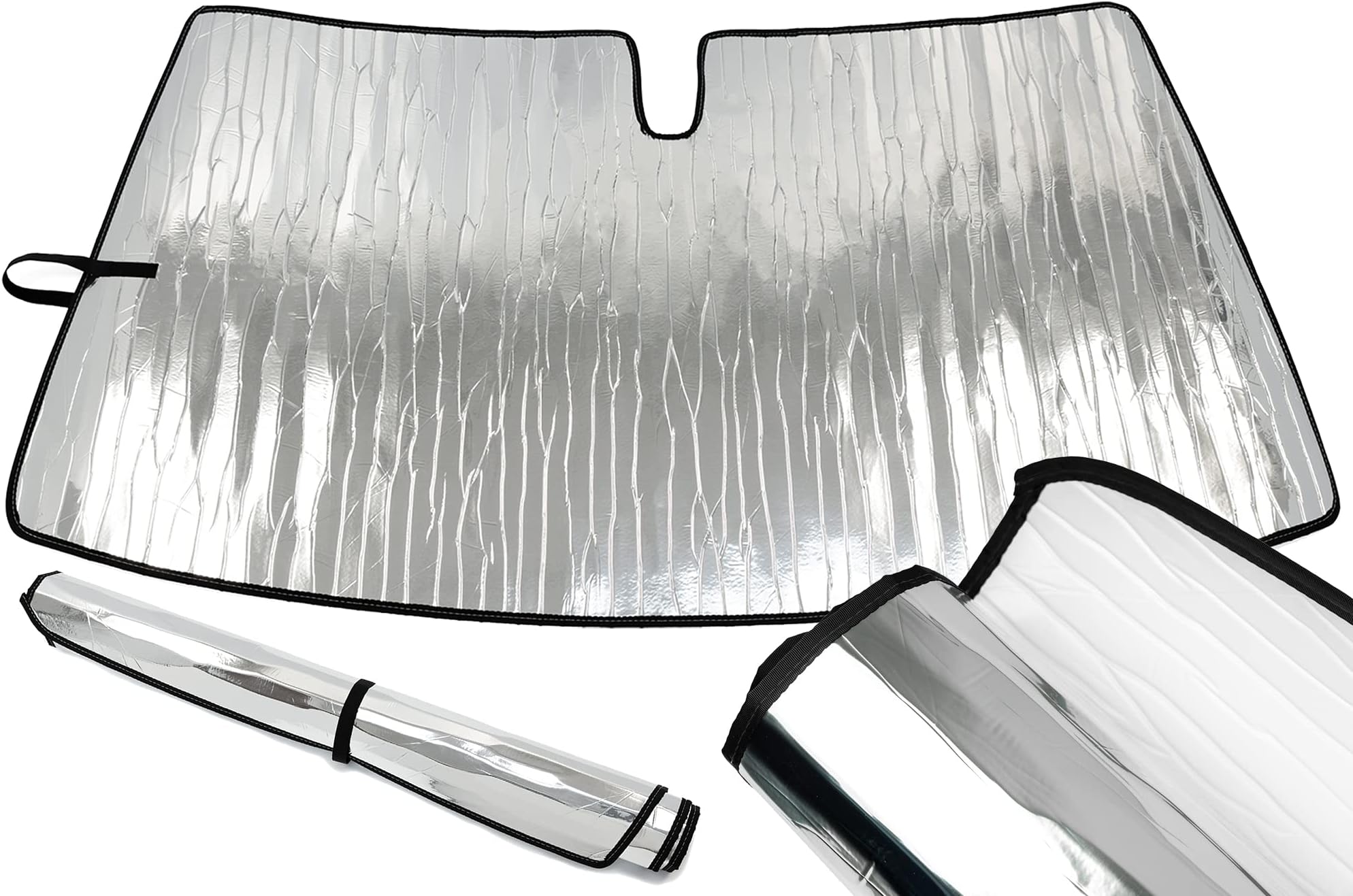 Custom Windshield Sunshade for Ford Econoline E-Series Van & Motorhome - E-150 E-250 E-350 E-450-1992-2025 Made in USA