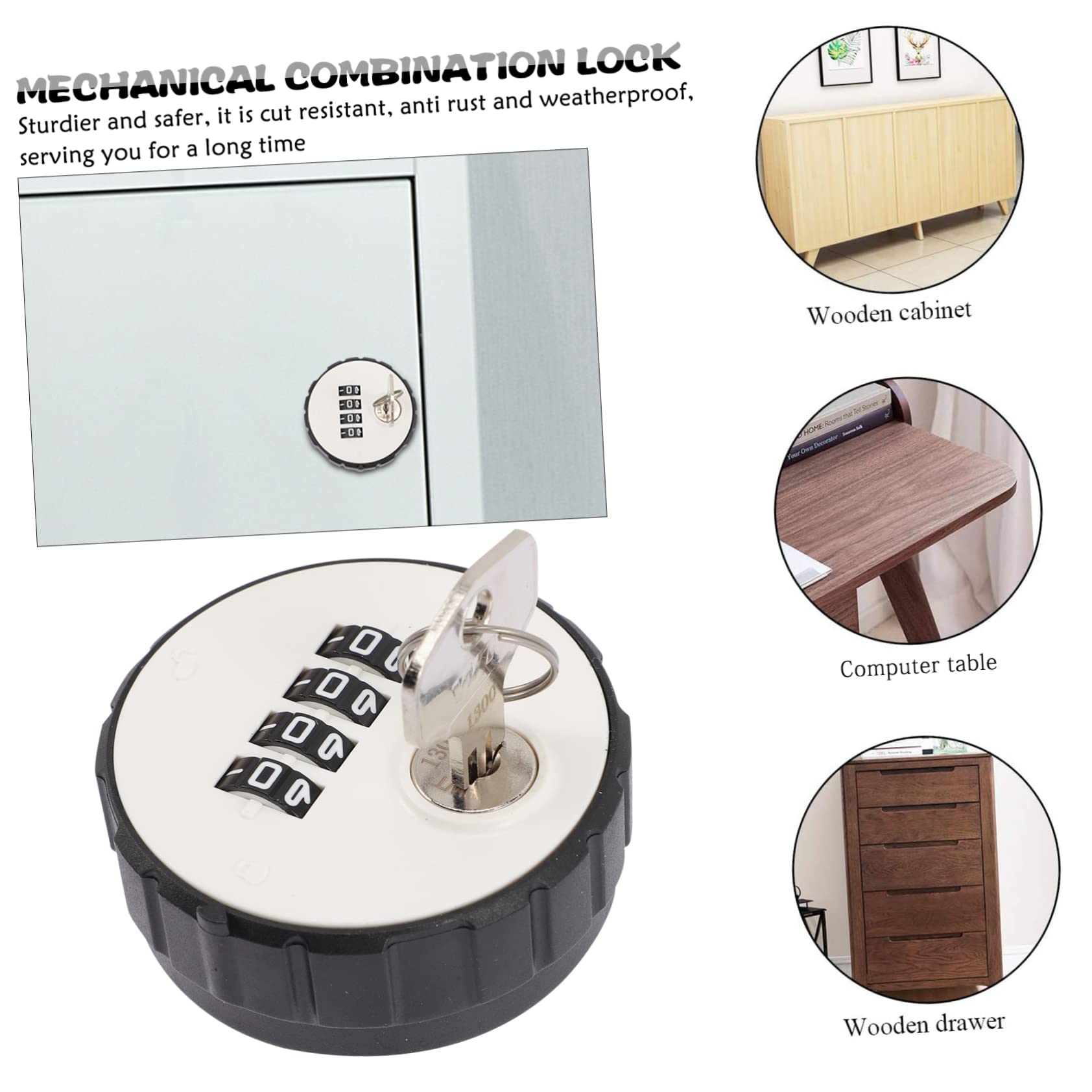 Artibetter 3piezas Candado De Combinación Dígitos De Aleación De Zinc Para Armarios y Taquillas Cerradura Mecánica Resistente y Portable Para Seguridad Gimnasios y Almacenamiento