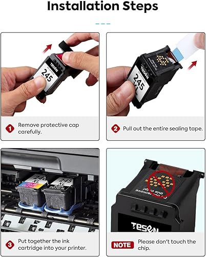 Miniatura 4 de Cartucho de tinta de repuesto 245XL 246XL para Canon PG-245XL CL-246XL PG-245 245 246 XL Combo para PIXMA MX490 MG2525 MG2522 MG3022 TS202 MX492