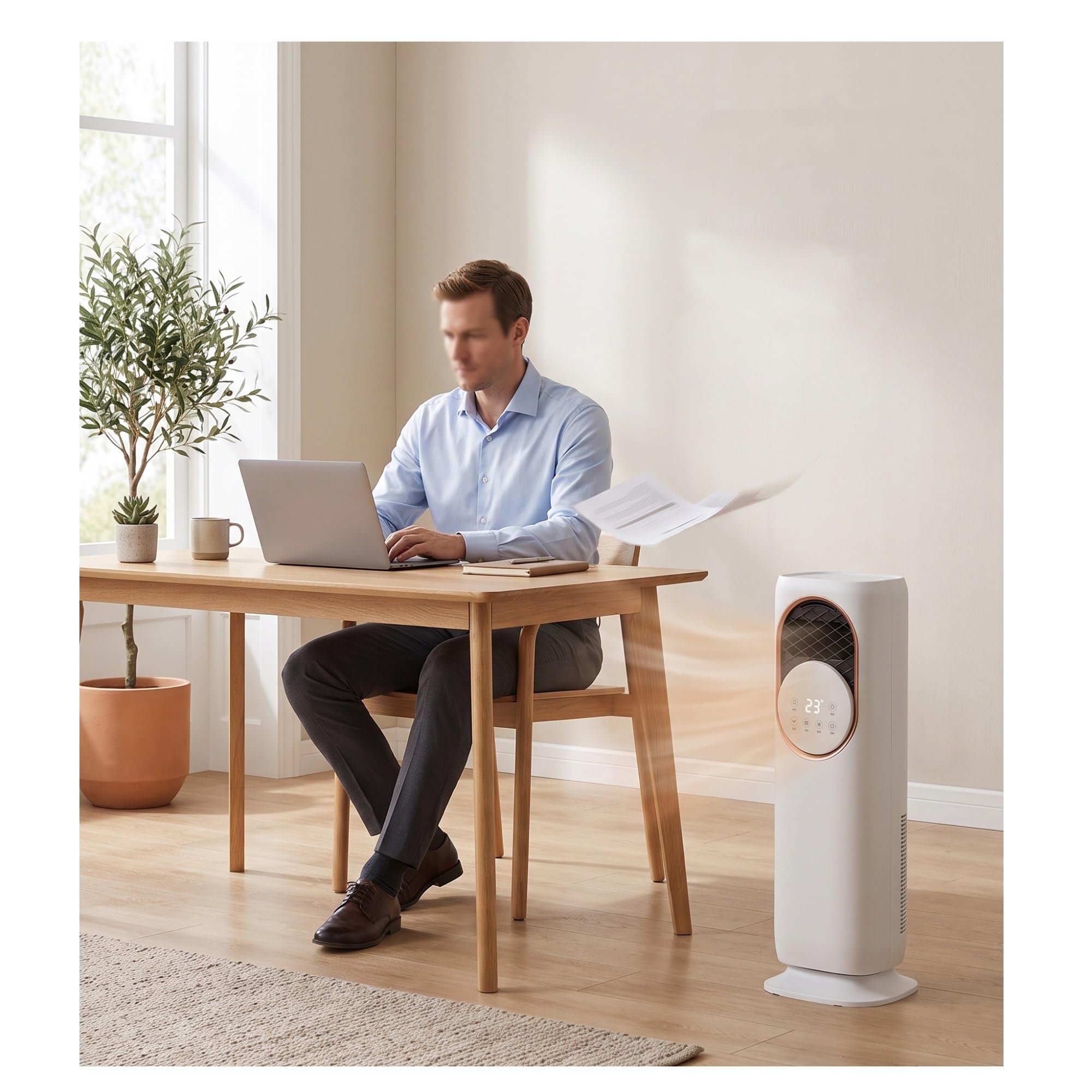 QWEASDF Portable Air Conditioners Fan, Windowless Evaporative Air Cooler