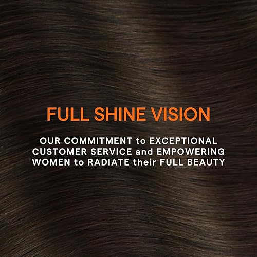 Miniatura 8 de Full Shine - Extensiones de clip de cabello humano Remy - Extensiones invisibles doble capa - Castaño oscuro - 7piezas, 20pulgadas, 4.2onzas