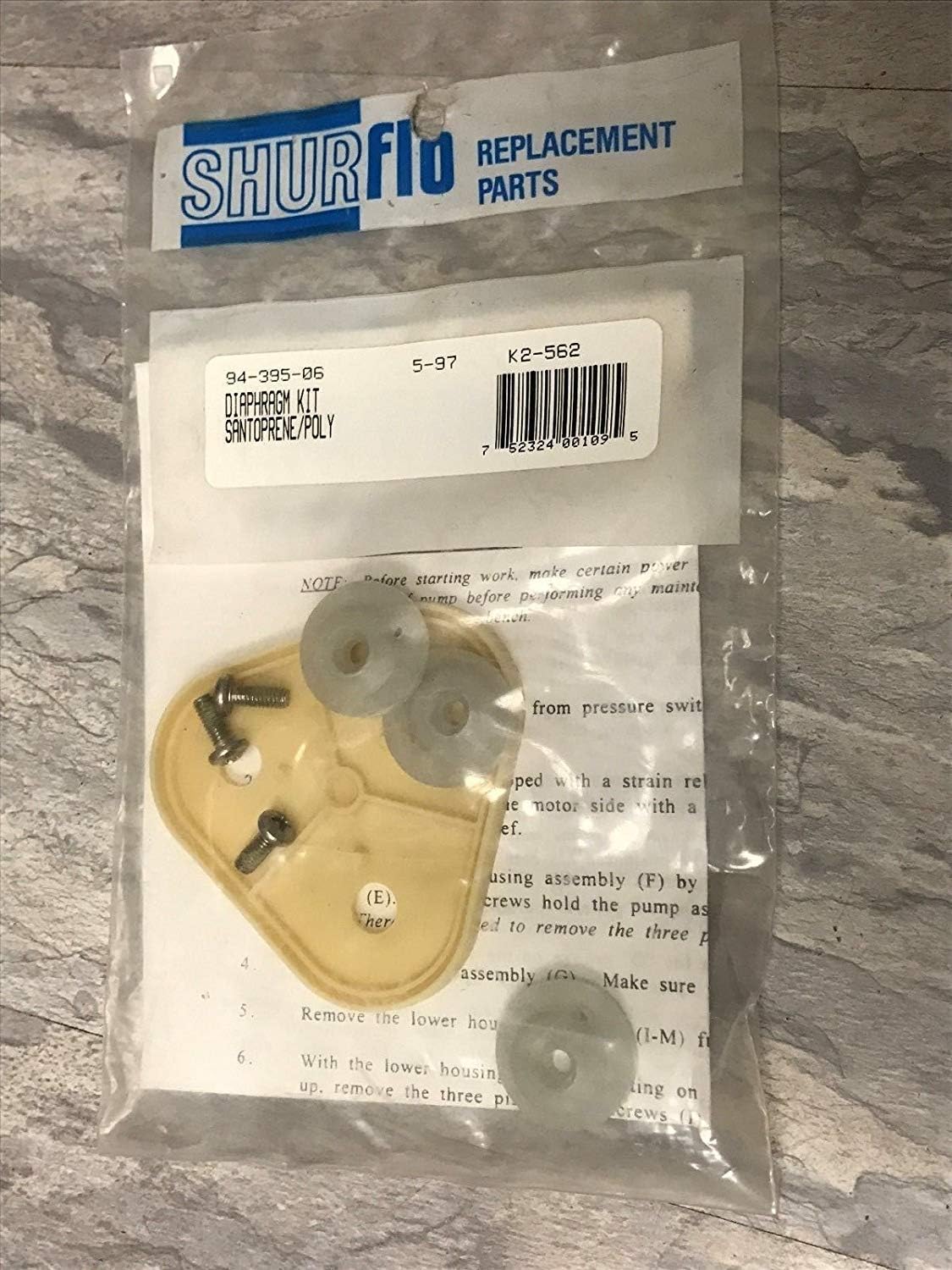 Hy-Pro Shurflo 9439506 Diaphragm Kit for 8000