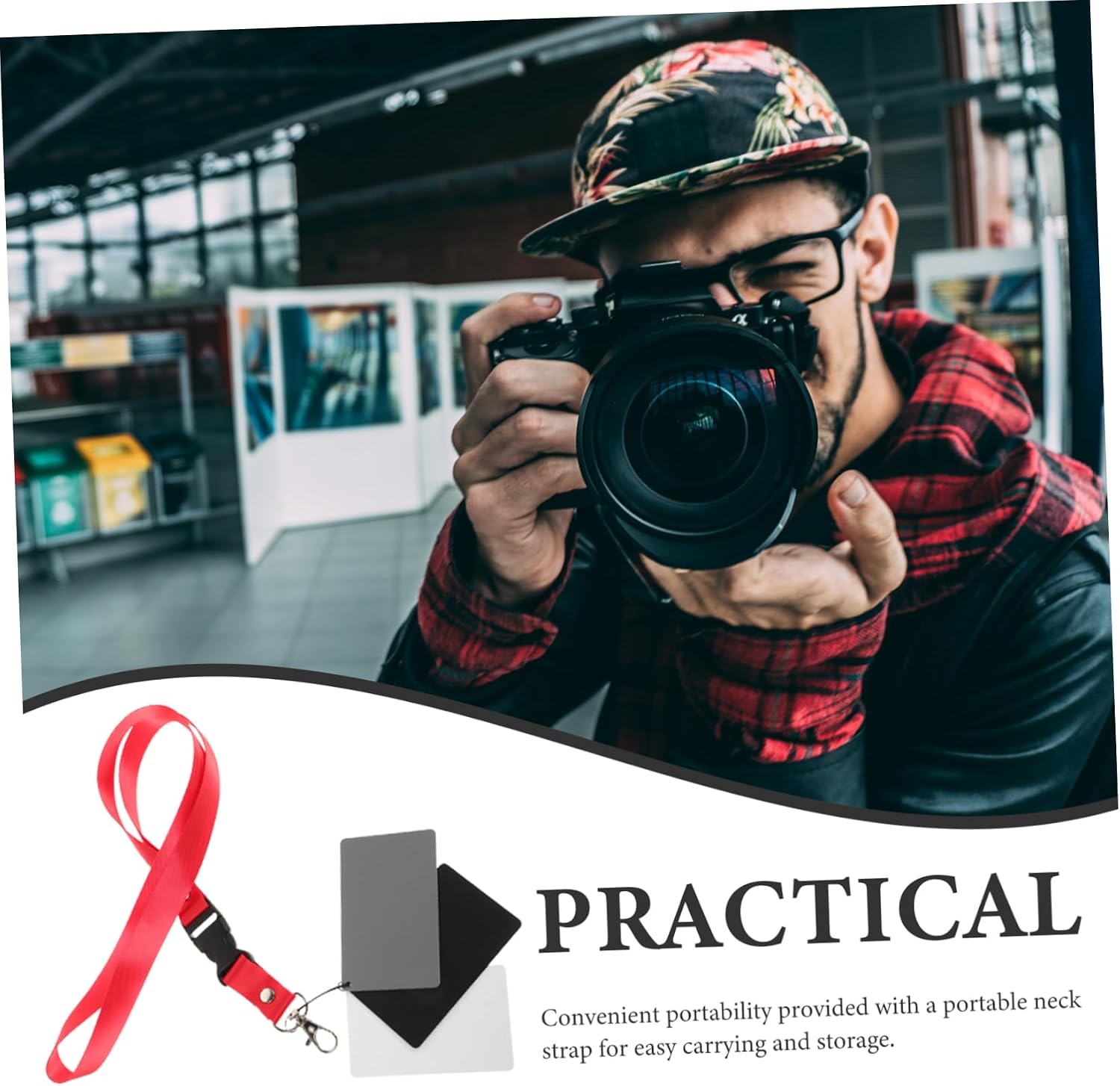 Portable Grey Balance Cards for Accurate Exposure and Color in Photography and Durable Reflective Panel for Consistent Results in All Lighting Conditions