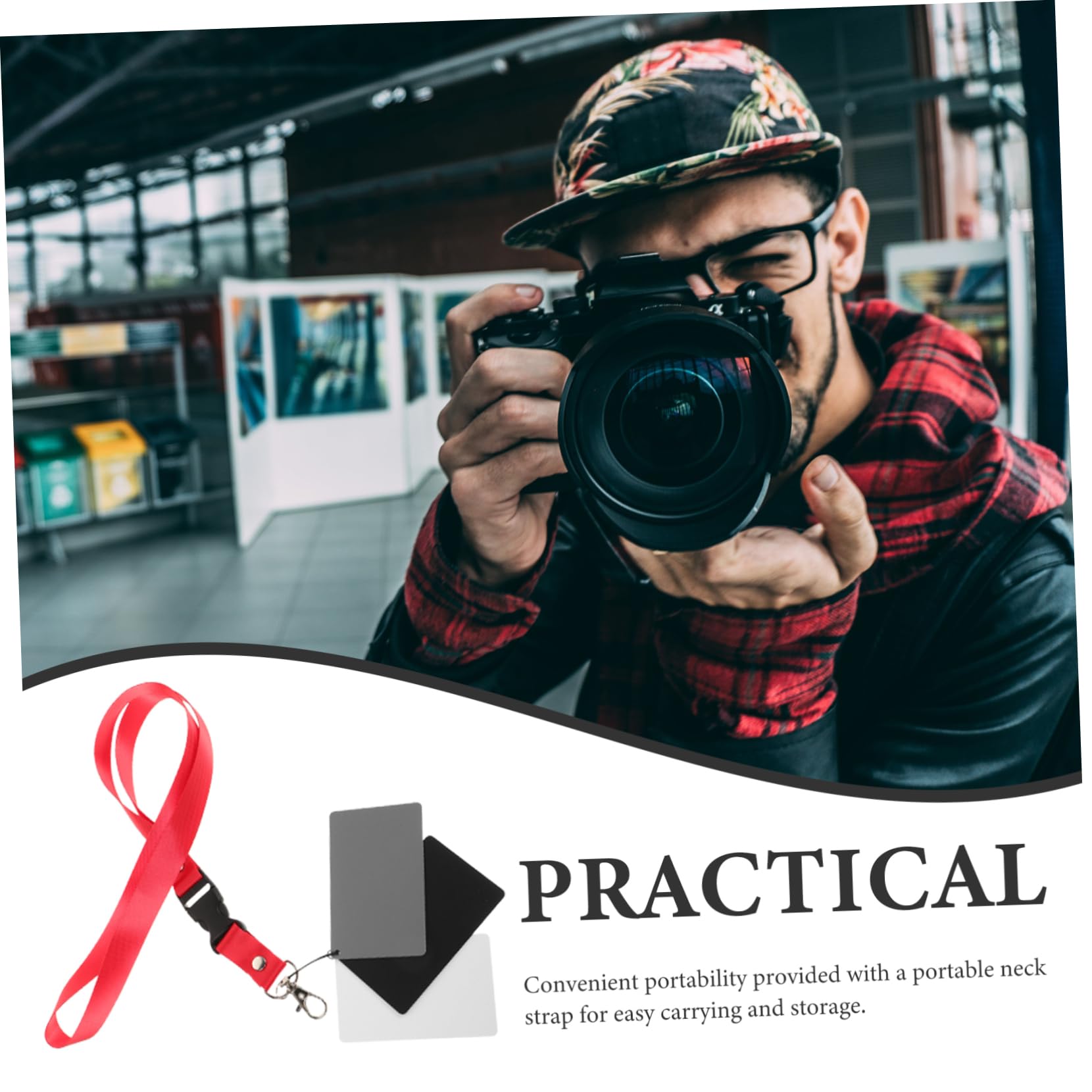 Precisa per Bilanciamento Lega 18% del e Bianco di Alluminio Accessorio Compatto Esposizione Fotografia e Riprese