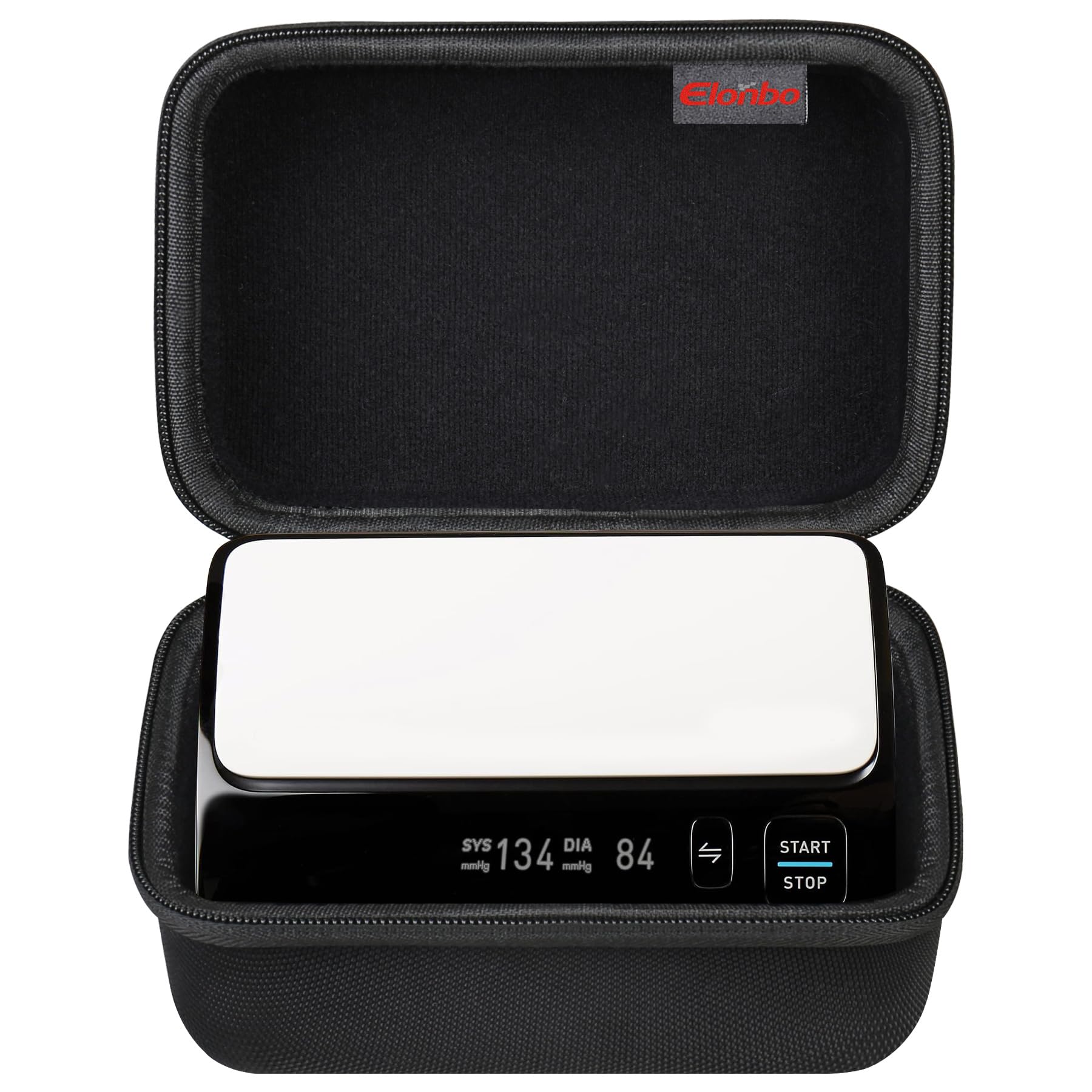 Carrying Case for OMRON Evolv Bluetooth Wireless Upper Arm Blood Pressure Monitor, for OMRON Evolv BP7000 Portable One-Piece BP Monitor Storage Holder, Black