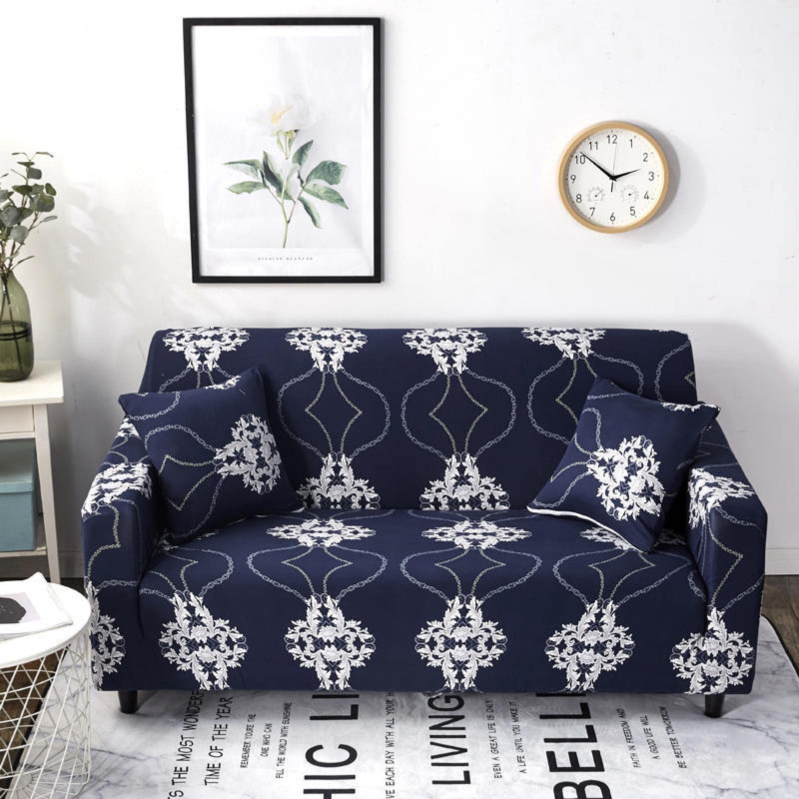 Housse de canapé d'angle extensible et couvre canapé universel 4 places