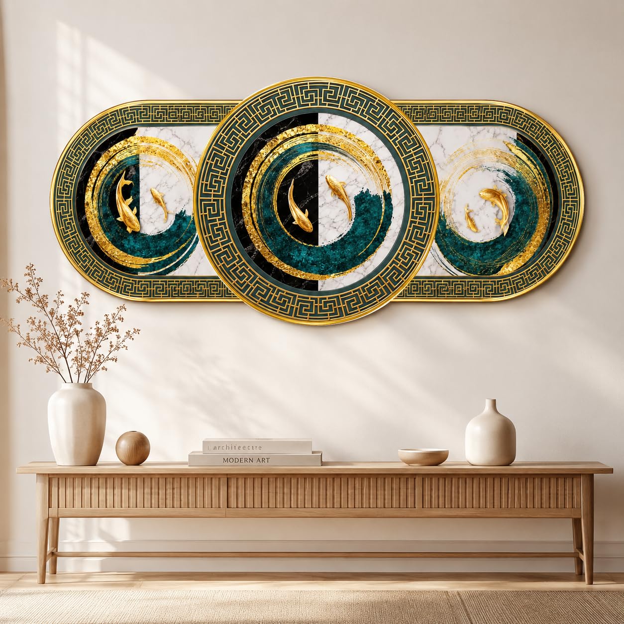 Luxury Deer Wall Painting - Black & Gold Art -4 Luxury Deer Wall Painting - Black & Gold Art -4