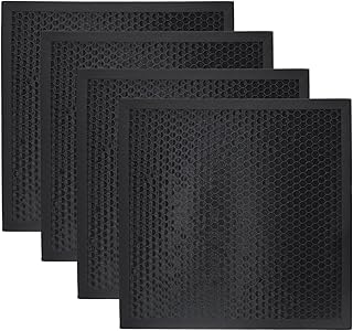 PUREBURG Replacement Filter Compatible with Compatible with Dri-Eaz DefendAir HEPA 500 Air Scrubber F397,4-Pack Activated Carbon For Air Purifier Clean VOCs Odor