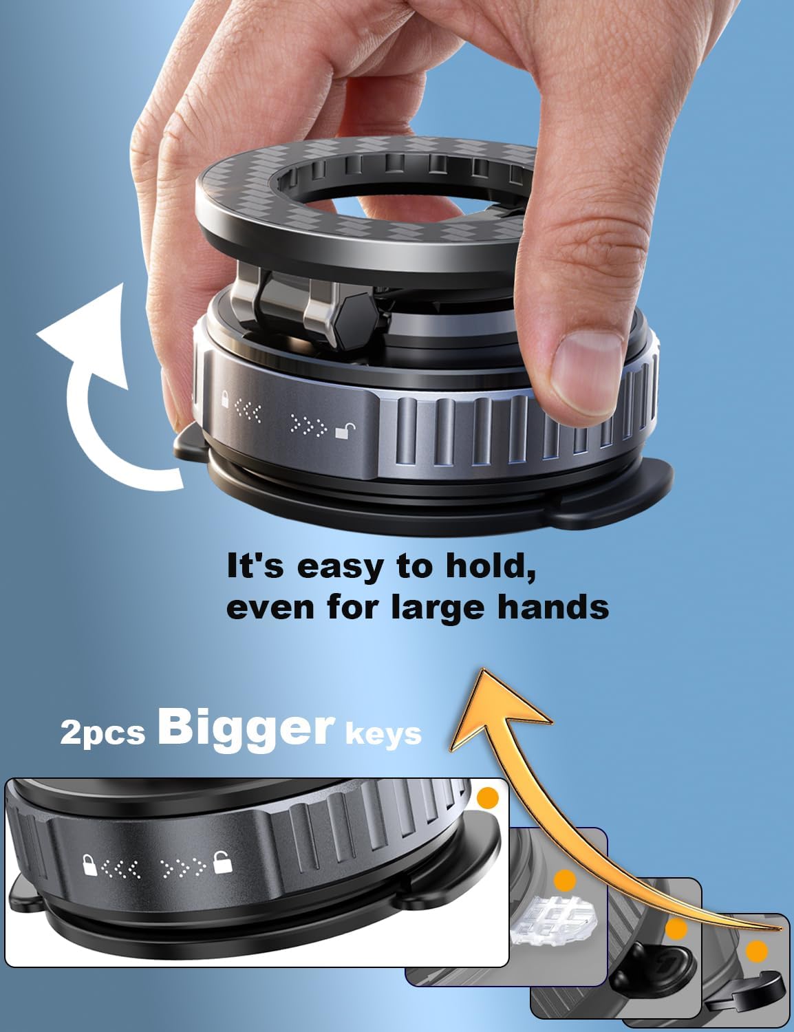 2026 Upgraded Car Phone Holder for Magsafe [108LBS Strongest Suction] 360° Adjustable Vacuum Magnetic Phone Holders, Cell Phone car Mount for iPhone 17 Pro Max 16 15 14 13 12 Air Plus - Image 9