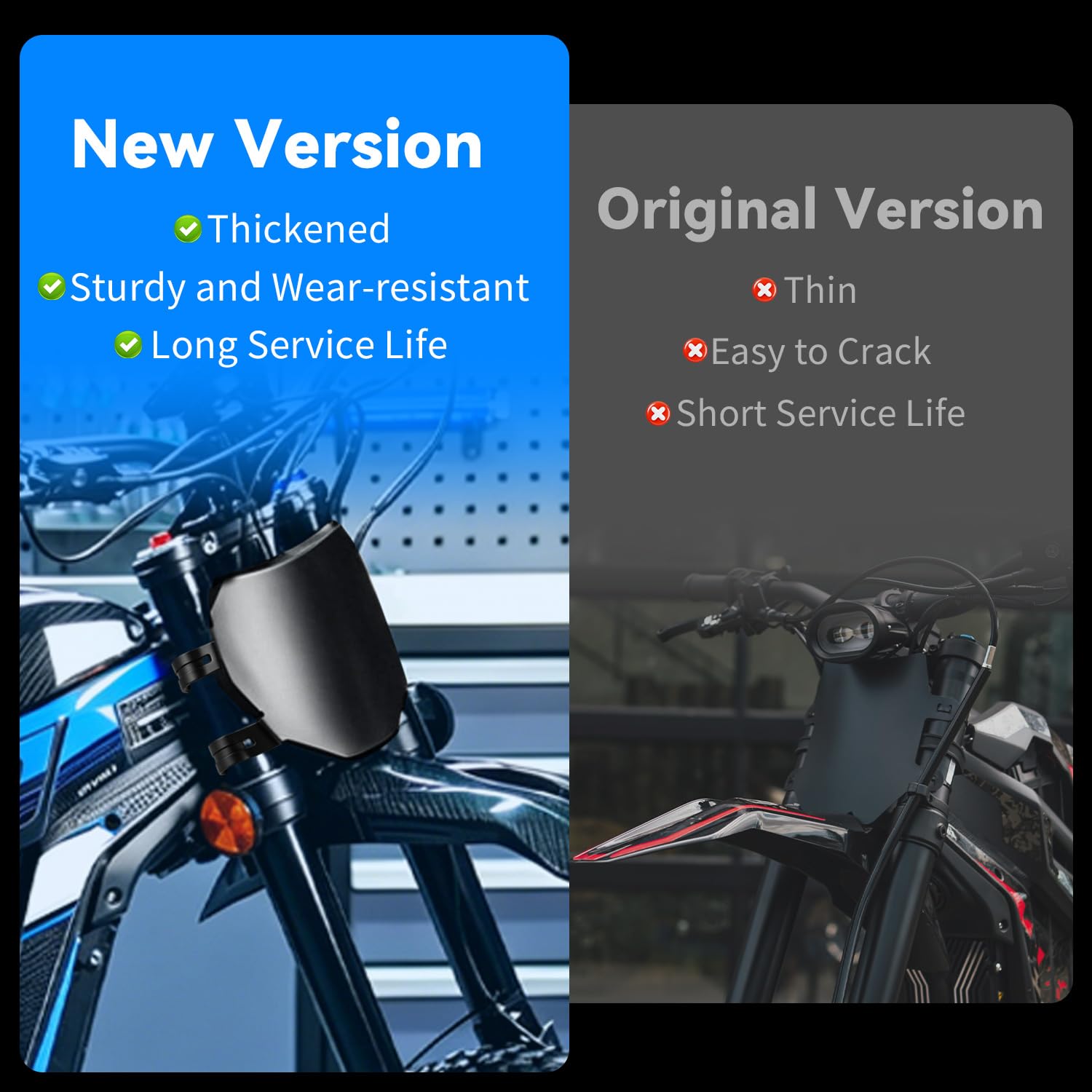 Motorrad Nummernschild,Kennzeichenhalter Motorrad Vorne Nummernschild Halterung für Surron Light Bee/Talaria Sting/X160 X260/Eride Pro S SS SR Ebike Minibikes Schwarz