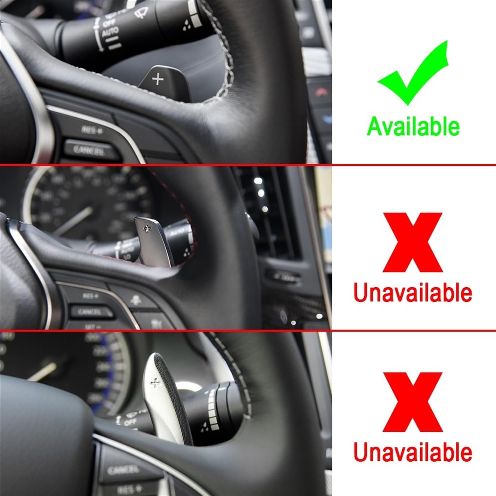 Paleta de cambio de coche Palanca De Cambios De Coche, Paleta De Volante, Pegatina Extensible, Pala De Cambio De Extensión, Interior De Coche Compatible Con Nissan Para Altima SL SR ( Color : C )