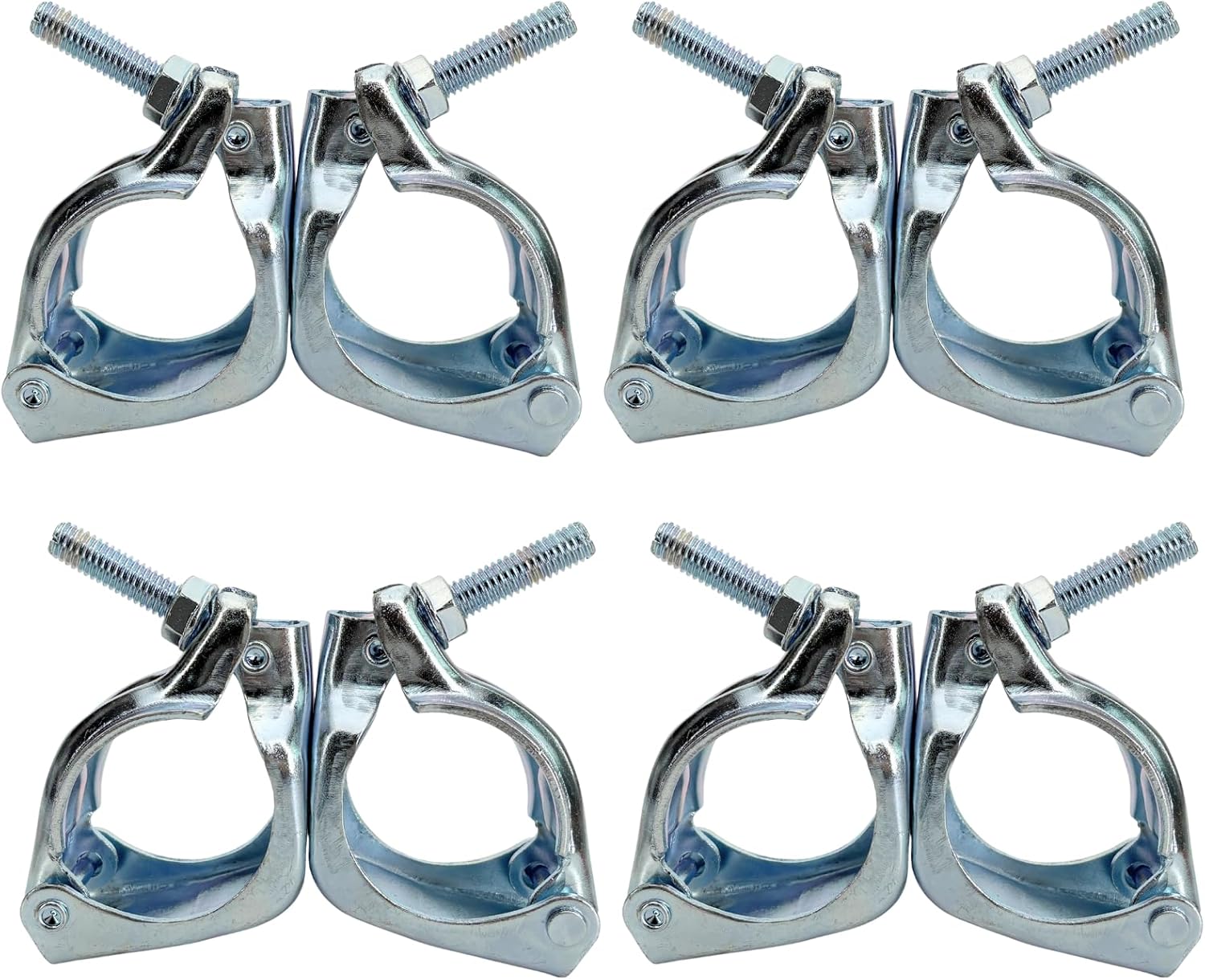 4 Pack Scaffolding Couplers, Scaffold Clamps for 2.2-2.5 inch (55-63mm) OD Tube (Swivel Coupler)