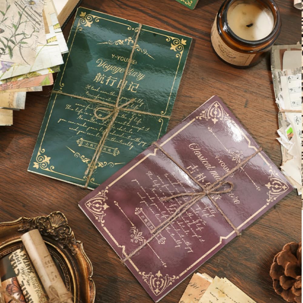 Scrapbook Paper, 4 Packs Vintage Pattern Paper for Decoupage Papers Sheet Card Making, Journaling, Gift Wrapping - Image 2