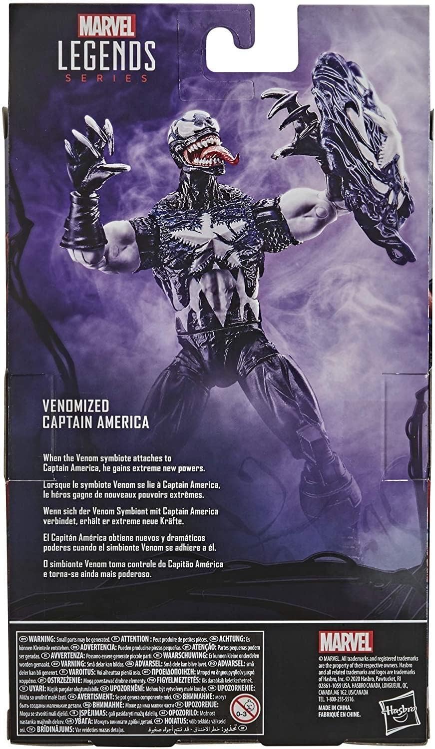 Hasbro Marvel Legends Series 15-cm Collectible Venomised Captain America Action Figure Toy, Premium Design and 2 Accessories