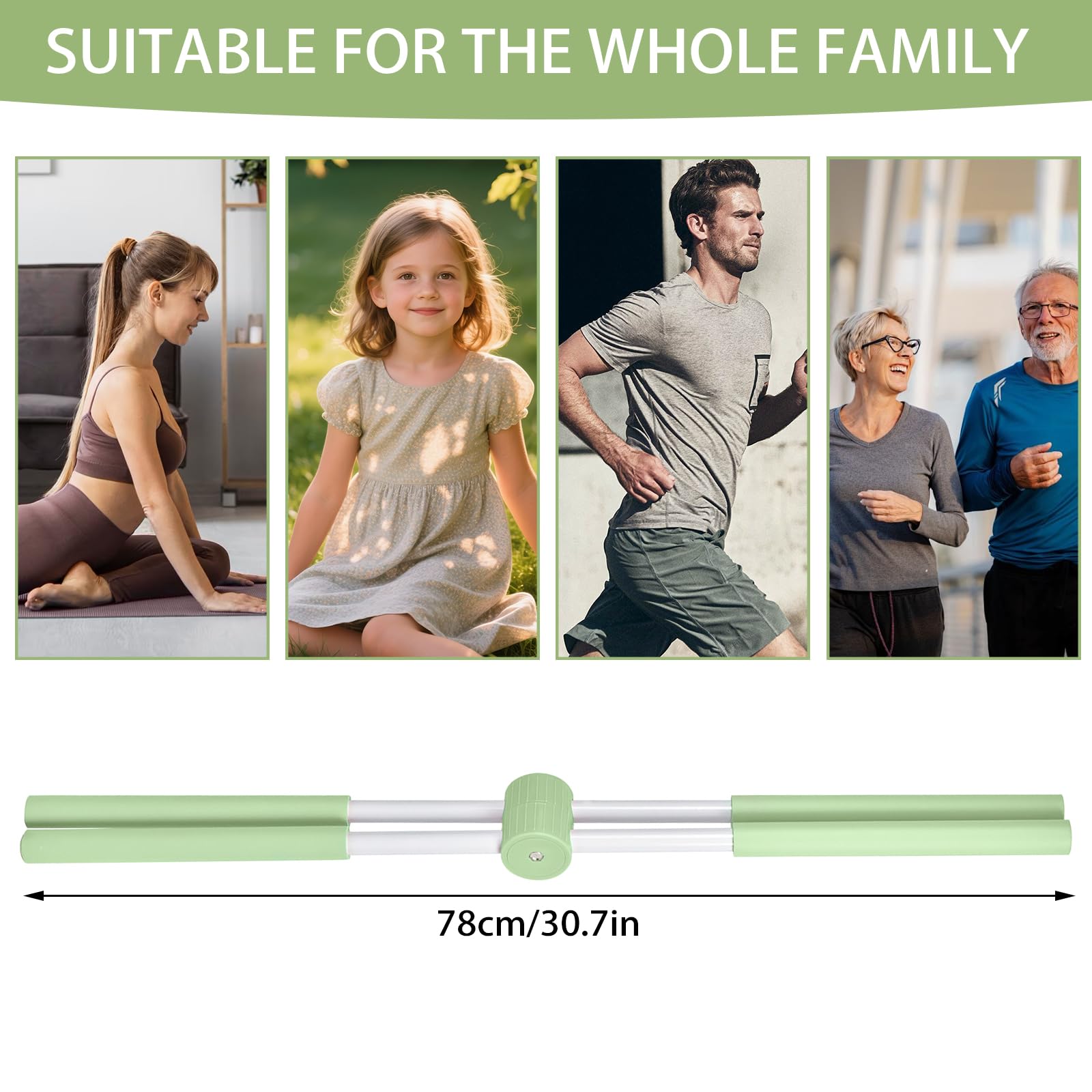 Bâton de Yoga pour Correction de Posture – Correcteur de Bosse, Dos et Cou, Entraînement Complet du Corps