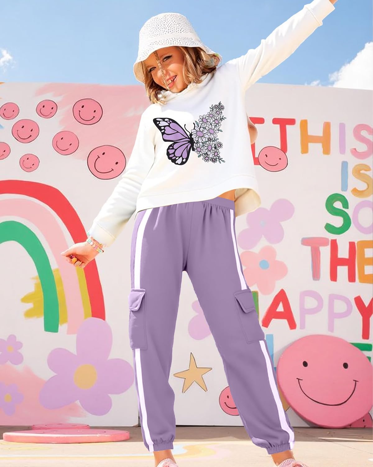 Girls 2 Piece Outfits Kids Hoodies Sweatsuit Tracksuit Jogger Long Sleeve Sweatshirts Sweatpants Sets 4-13Y - Image 5