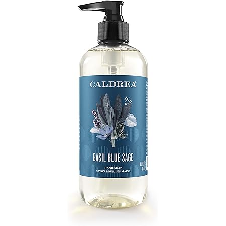 Amazon Com Caldrea Hand Wash Soap Aloe Vera Gel Olive Oil And Essential Oils To Cleanse And Condition Basil Blue Sage Scent 10 8 Oz Packaging May Vary Health Personal Care