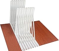 Vista 77 de Paquete de 20 soportes de estante resistentes de 20 pulgadas de largo x 12 pulgadas de alto con tornillos, soportes de estante de metal, soportes