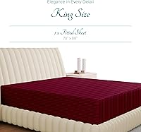 Vista 180 de Carressa Linen Sábana bajera ajustable 100% algodón tamaño King – Sábana bajera de 800 hilos King de algodón, lujosamente suave, refrescante