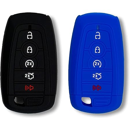 HOUTIAN 3-PCS For Ford Key Fob Cover 2017-2025 Edge,Fusion,Explorer - View #3