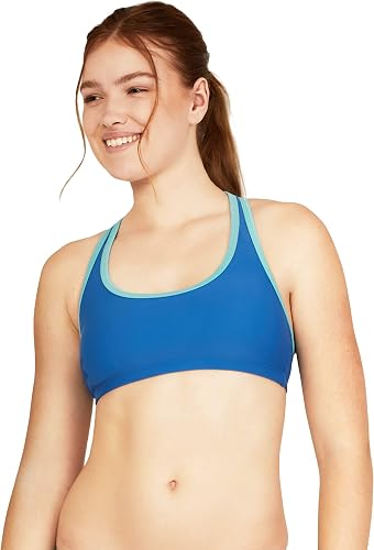 Speedo Top de Bikini de Traje de baño Parte Superior, Cobalto Brillante, L para 