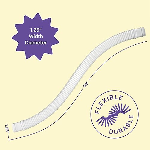 Miniatura 5 de Manguera de repuesto para piscinas sobre el suelo Juego de 4 1.25 pulgadas de diámetro, manguera de repuesto de bomba de piscina de 59 pulgadas de