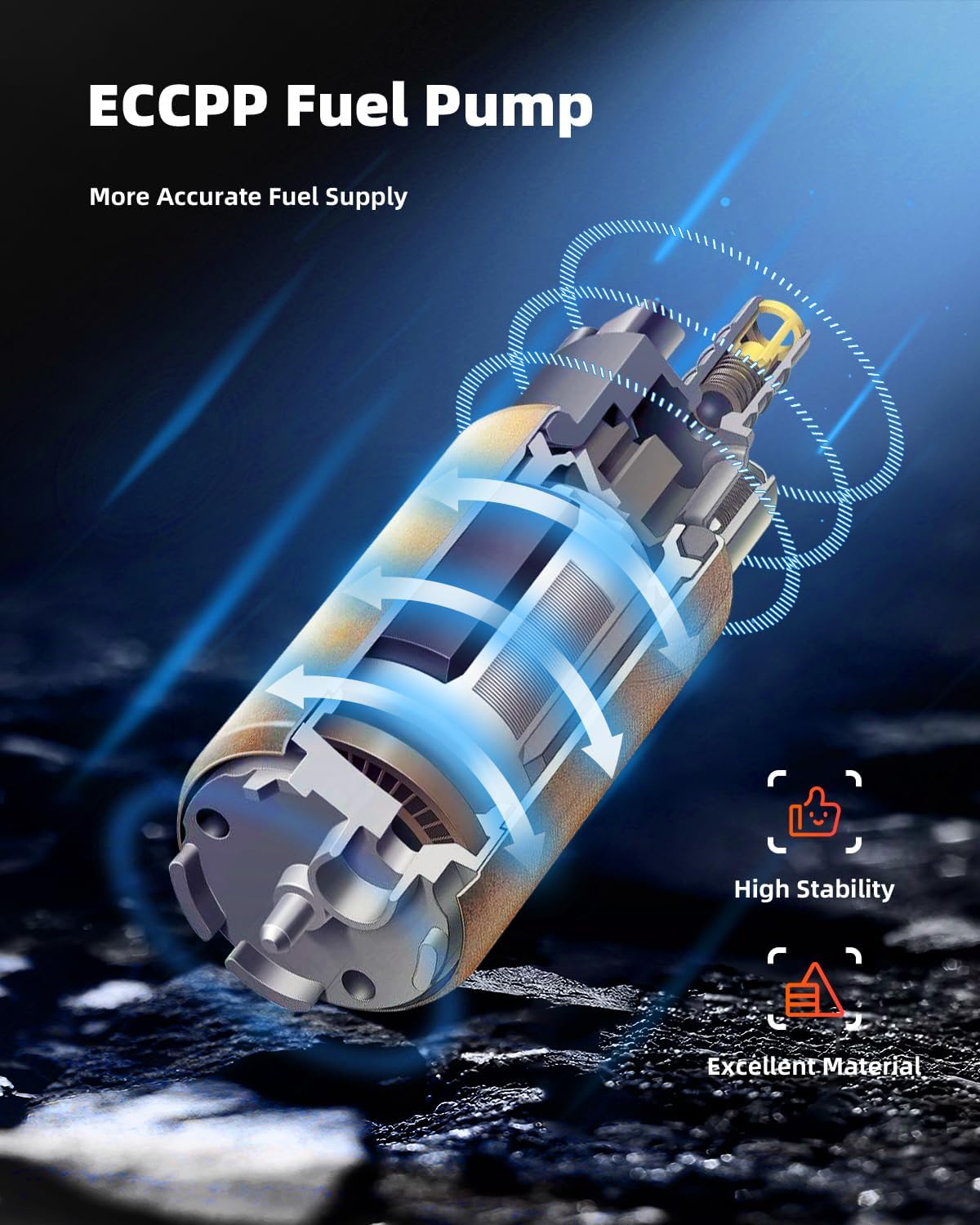 ECCPP Fuel Pump Replacement E3707M Compatible with Buick Rainier for Chevy SSR Trailblazer for GMC Envoy for Isuzu Ascender for Saab 9-7X 2005 2006 2007 L6 4.2L V8 5.3L 6.0L - Image 5