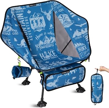 ATEPA Compact Camping Chair Ultra Lightweight Backpacking Chairs for Hiking