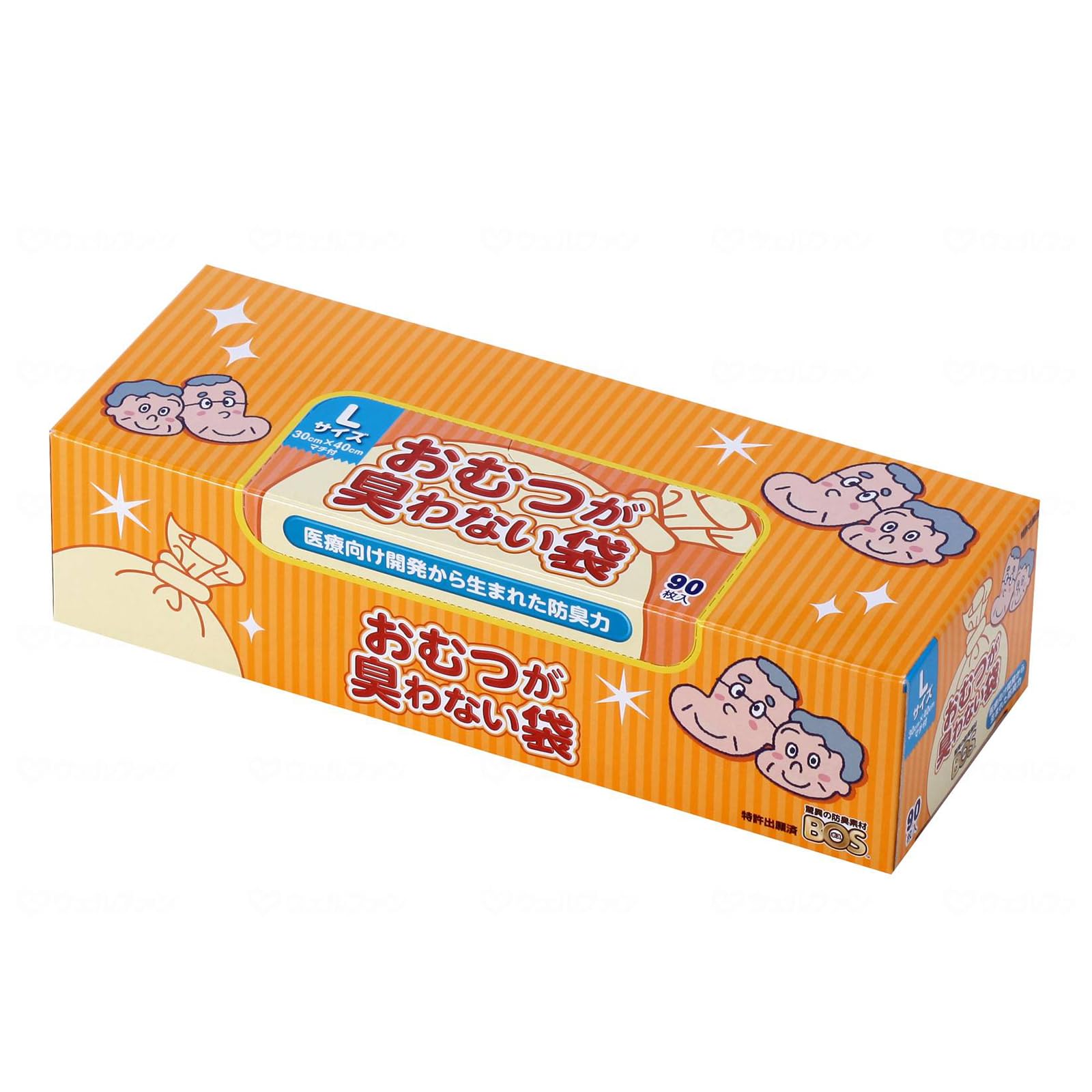 Amazon | クリロン化成 防臭袋(BOS) Lサイズ 90枚入 白 | 有害物