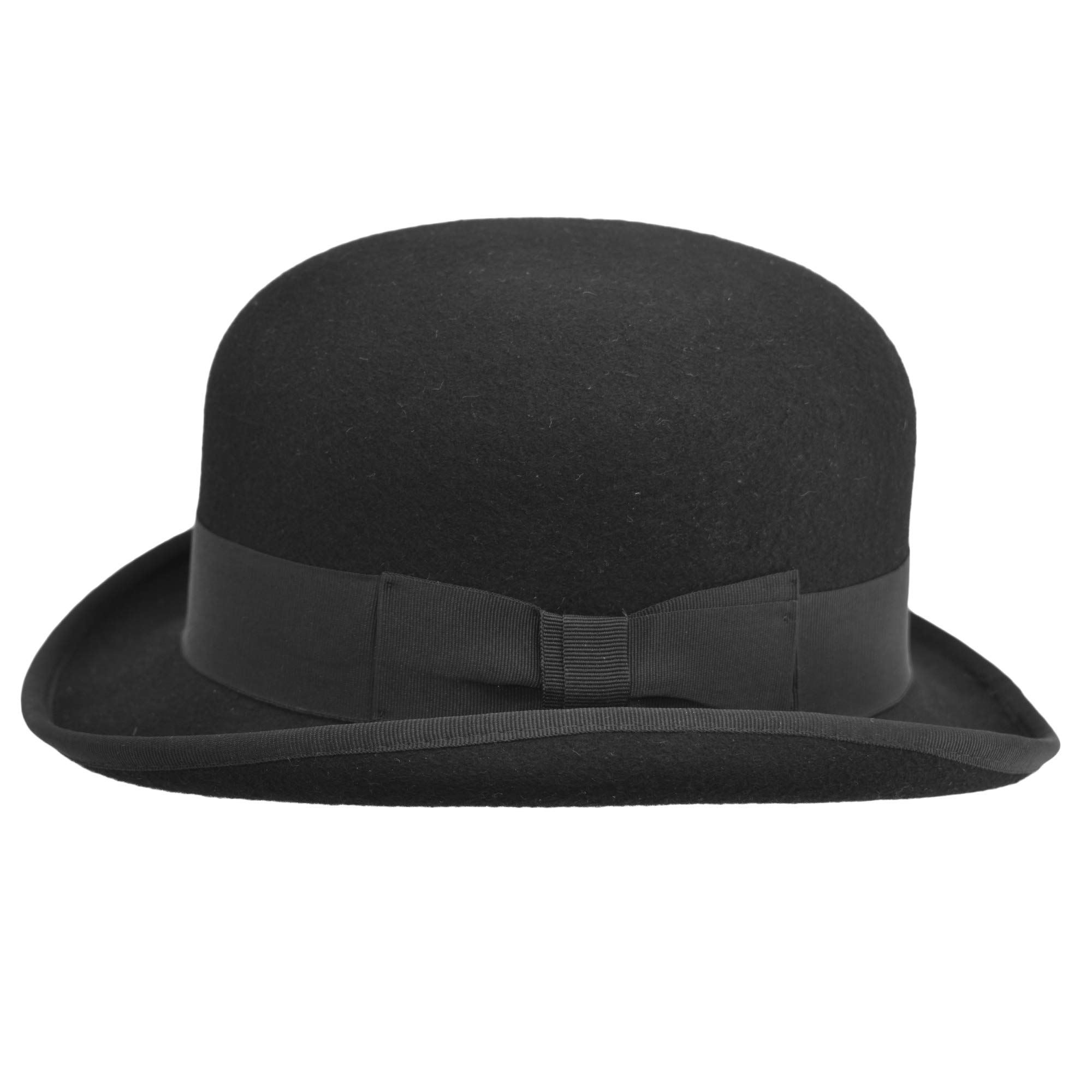 Melegari Cappello a Bombetta Feltro di Lana Modello Laurel & Hardy | Bombetta Inglese | Uomo Donna| Estate Inverno