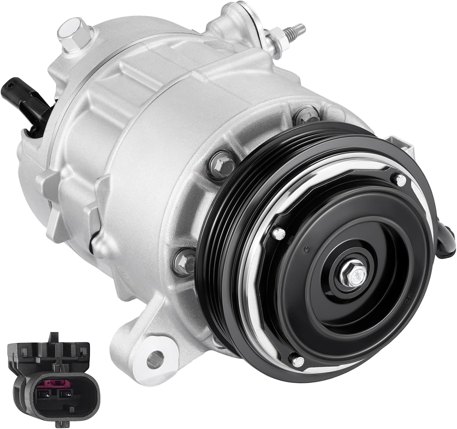 BDFHYK 84417409 Air Conditioning A/C Compressor with Clutch Compatible with Cadillac Escalade Escalade ESV, Compatible with Chevrolet Silverado 1500 2500 3500 Suburban Tahoe Cheyenne