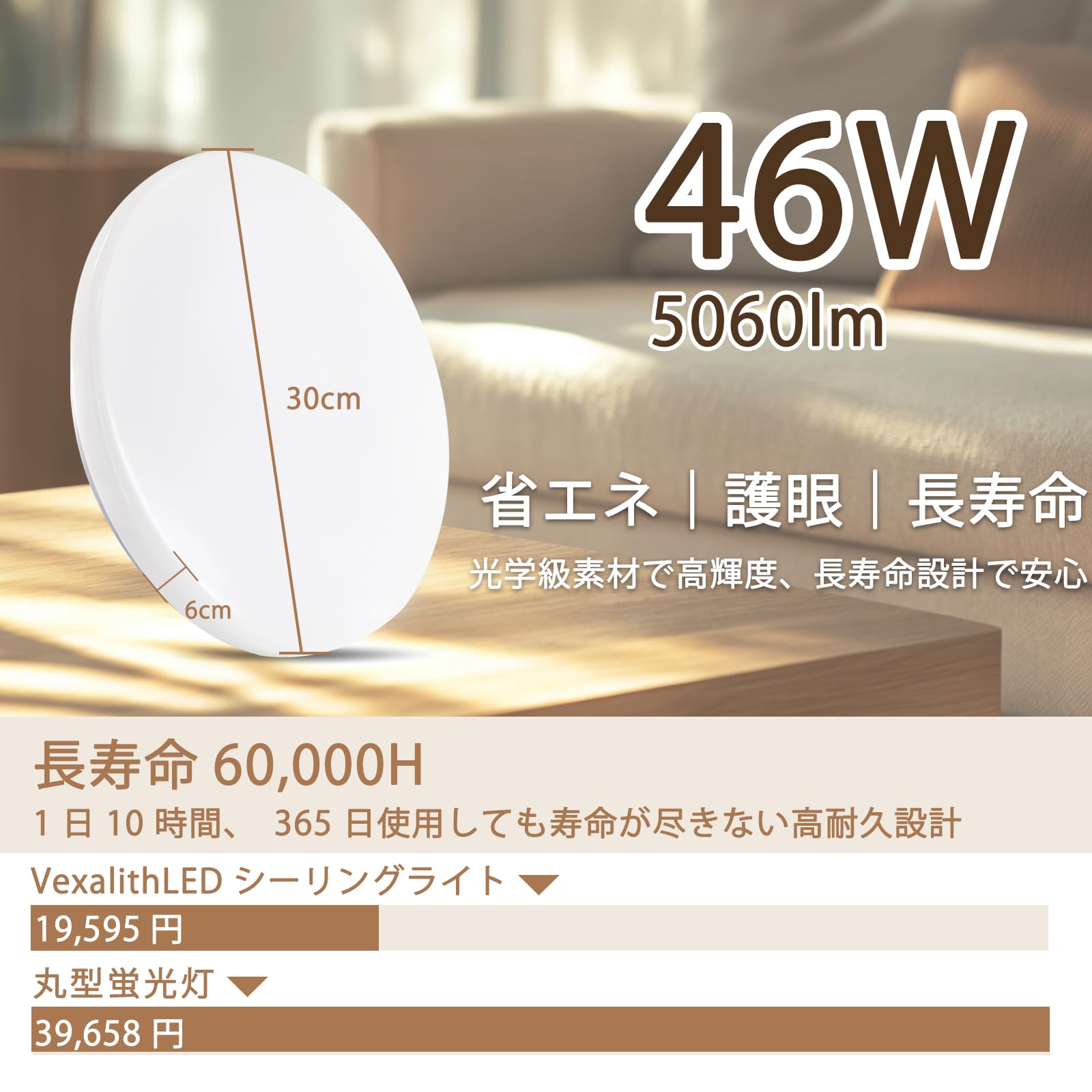 Amazon.co.jp : 「2026 新登場」 LEDシーリングライト 10畳 12畳