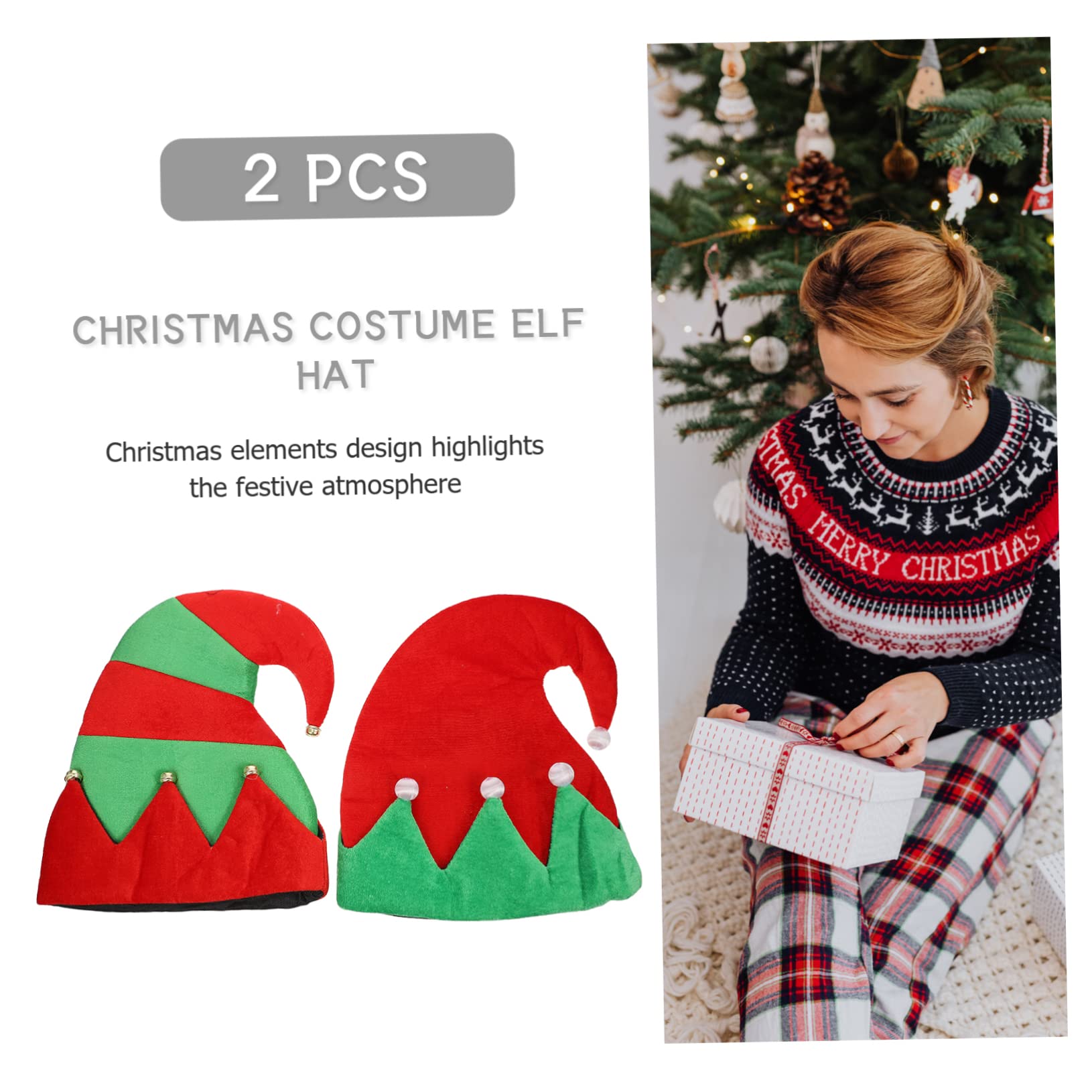 COLLBATH 4pezzi Decorativi Per Natalizio Per Adulti e Accessori Per Cosplay e Decorazioni Festive
