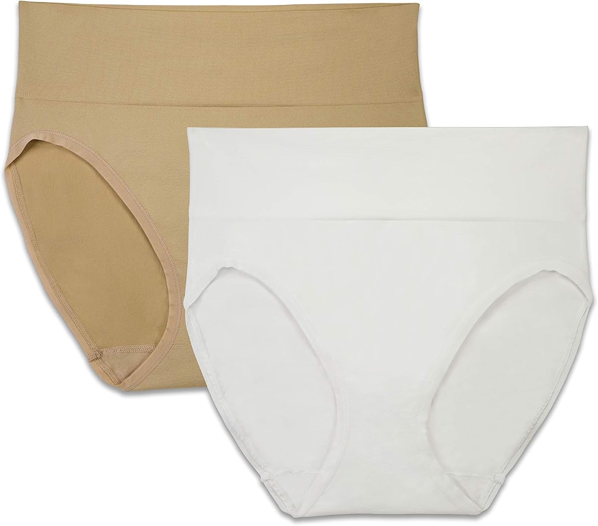 Brilliance by Vanity Fair womens 2-pack Seamless Smoothing Hi-cut Panty 14274