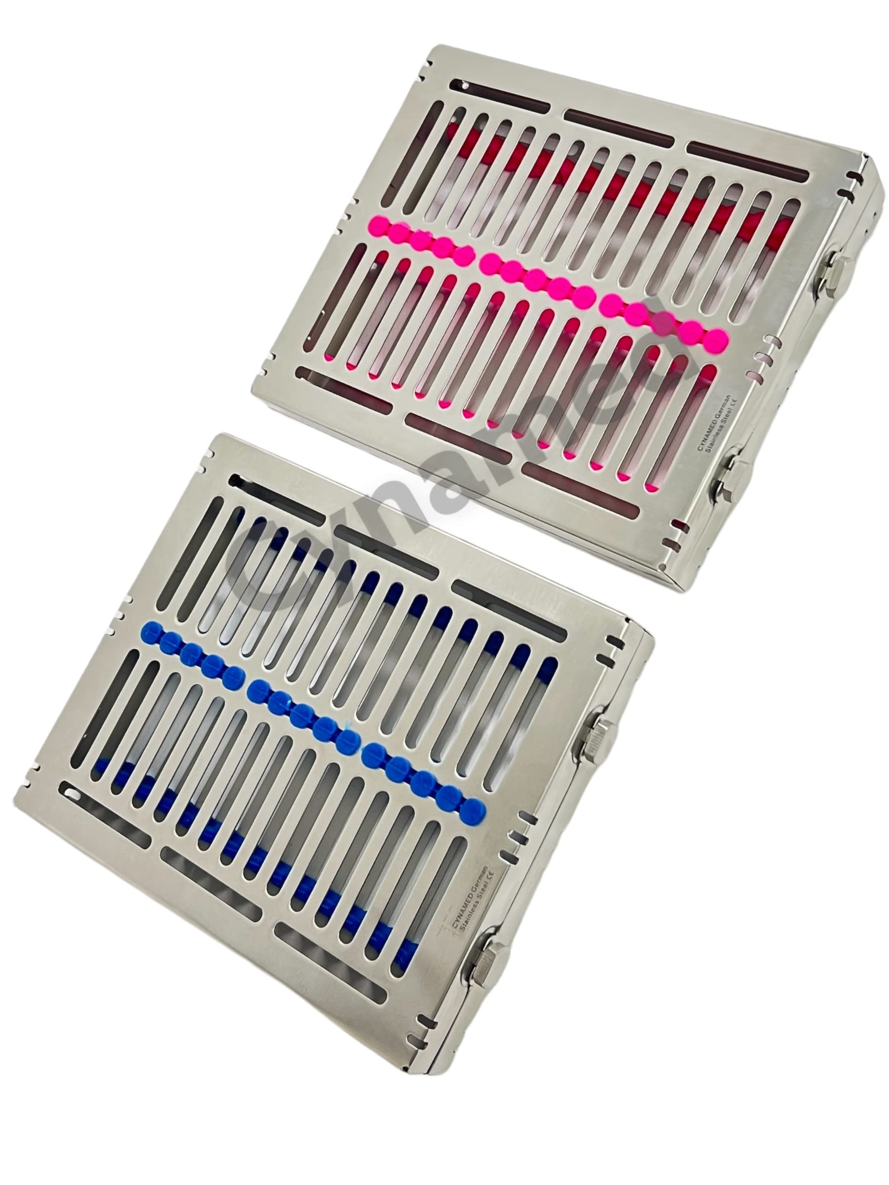 Cassetta Sterilizzazione Odontoiatrica Cassetta Per Sterilizzazione Strumenti Odontoiatrici - Vassoio Da 10 Posti, Marchio NATRA, Made In Germany Rack Sterilizzatore Germania - Foto 4