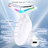 Face Massager Facial Lifting Device Electric Anti-Wrinkle Neck Massage Lift Machine Skin Toning Devices Microcurrent Sculpting Therapy Gua Sha Tool Women 7 LED Colors 4 Modes
