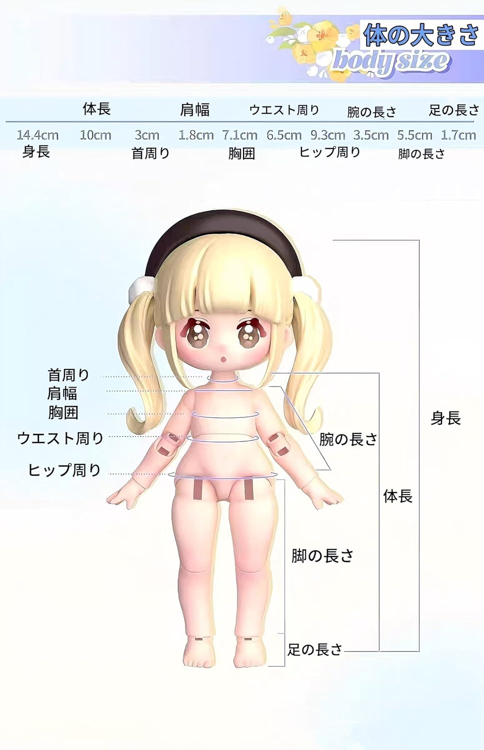 NYZALL Dream Machi Series Blind Box, 1 Box, Height Approx. 5.9 inches (15 cm), PVC & ABC & Polyester, 1/12 BJD Articulating Figure, Cute, Painted Girl, Birthday Gift (Random 1)