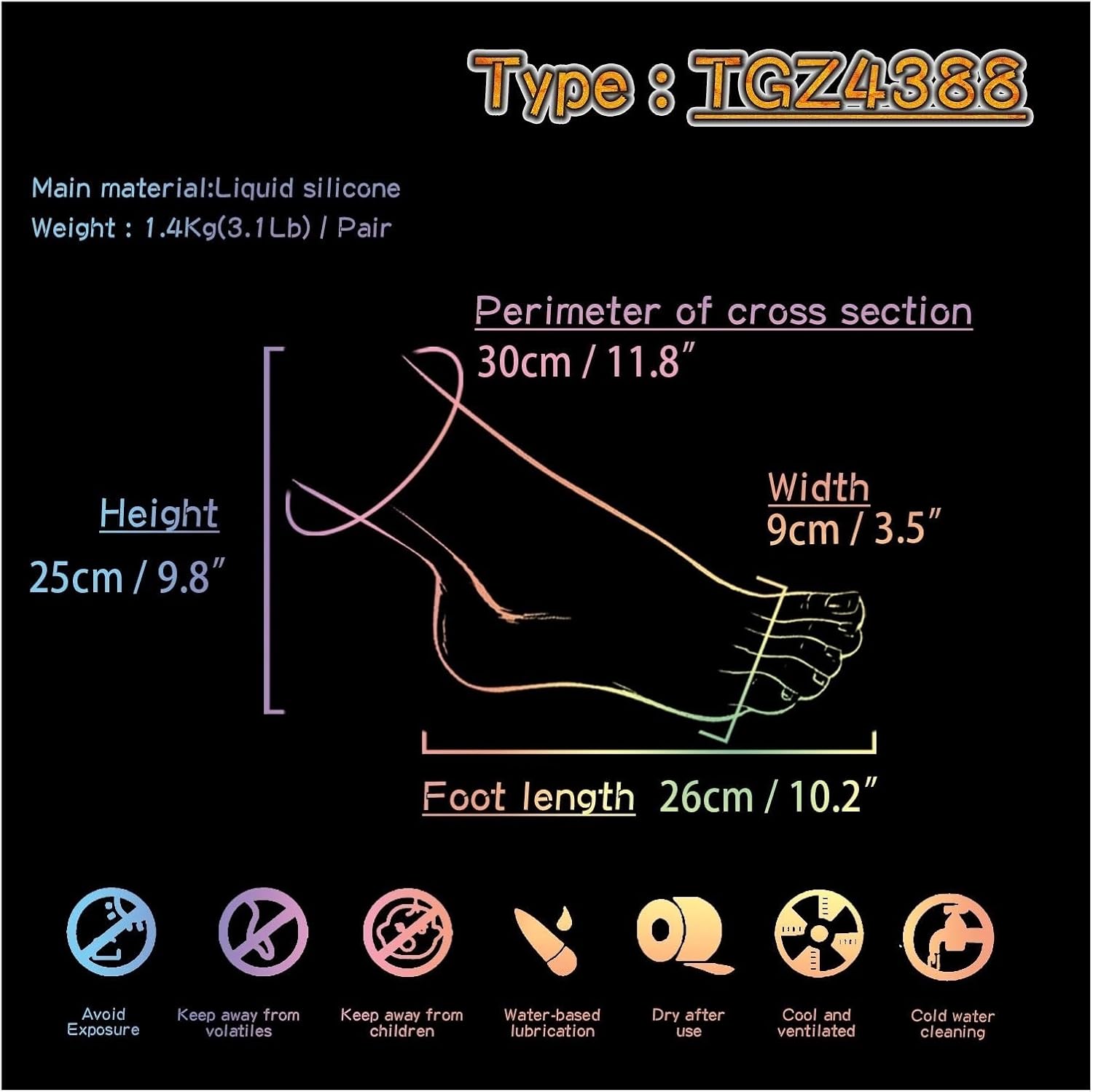 Length 26cm Male Silicone Foot Model Simulation Prosthetic Shoes Socks Manicure Practice Sketch Tattoo TGDZ4388(Left Foot)