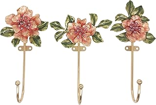 Vintage Flower Shaped Decorative Wall Hooks Rack Hangers for Hanging Clo...