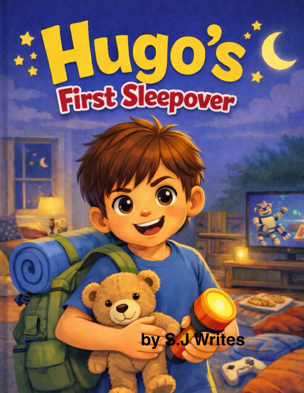 Hugo's first sleepover: A children's book about confidence and being brave (Hugo's first experiences)