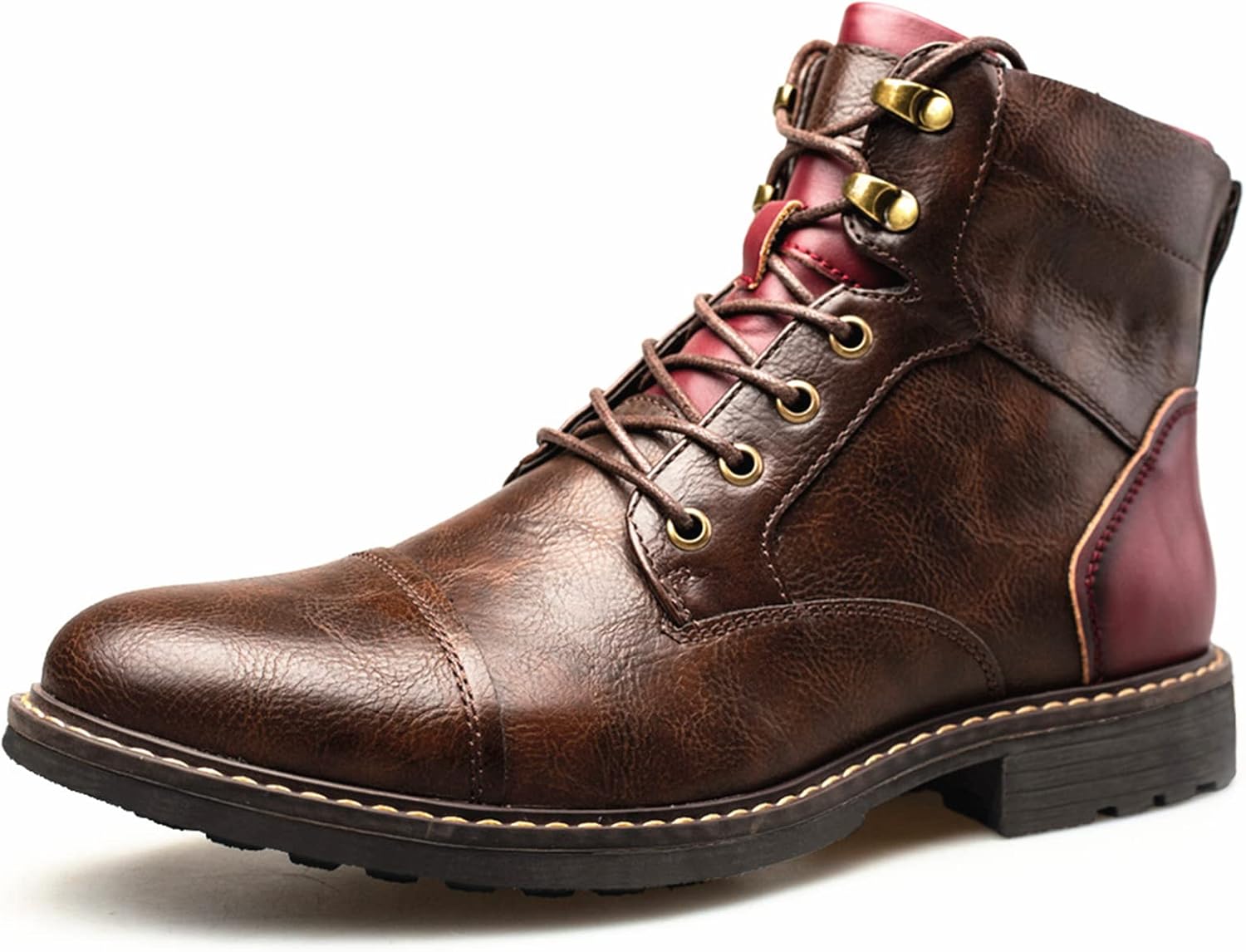 CHUUMEE Men's Boots Men's Casual Boots Motorcycle Combat Ankle Dress Boots