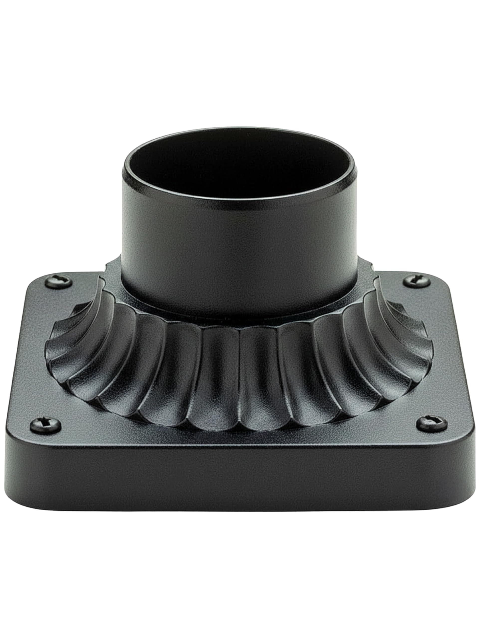 KASTLITE Pier Mount Base for Outdoor Light Fixtures – 3" OD Heavy-Duty Cast Aluminum Rust-Proof Mounting Hardware for Deck Porch Patio Fence Pillar &