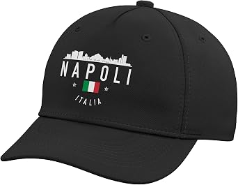 Napoli Italy Skyline Italian Flag Pride Italia Souvenir Adjustable Baseball Hat